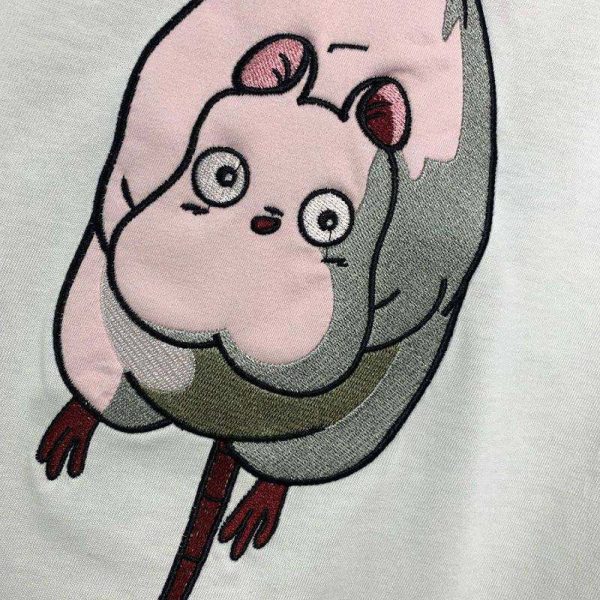 定番 ロエベ×ジブリ コピー ハエドリ クルーネックTシャツ loq74201 - 画像 (6)
