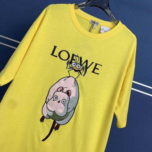 最安値挑戦ロエベ×ジブリ スーパーコピー ハエドリ クルーネックTシャツ lot32147 - 画像 (2)