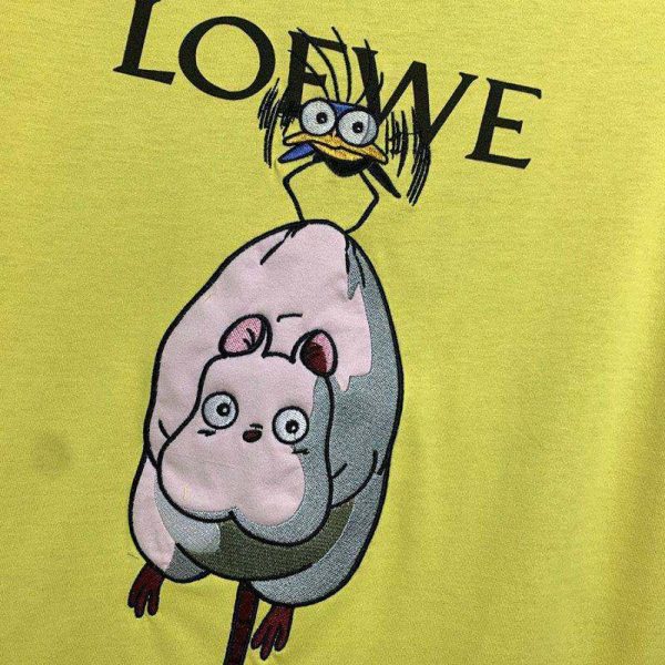 最安値挑戦ロエベ×ジブリ スーパーコピー ハエドリ クルーネックTシャツ lot32147 - 画像 (7)