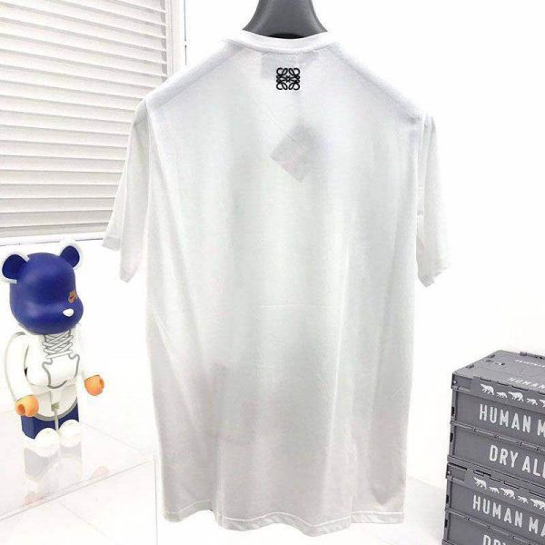 争奪戦[ロエベ] カオナシ 偽物 オーバーサイズ コットン Tシャツ loz95351 - 画像 (2)