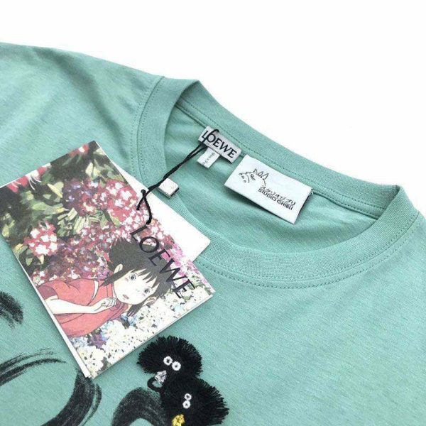 21-22AWロエベ × スタジオジブリ コピー ロゴ Tシャツ low84198 - 画像 (4)