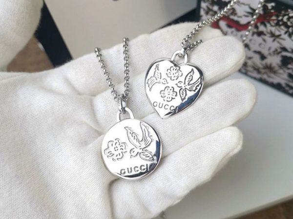 大人気！グッチ*ブラインドフォーラブシルバーネックレス コピー*ハート guq02417 - 画像 (6)