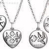 大人気！グッチ*ブラインドフォーラブシルバーネックレス コピー*ハート guq02417 - 画像 (8)