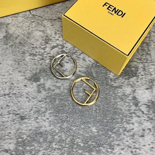 希少色人気フェンディ ピアス ゴールド シルバー ローズピンク 偽物 feq60845 - 画像 (4)