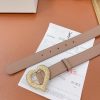 人気急上昇サンローラン ハート バックル レザー ベルト コピー 30mm Sal14759 - 画像 (4)