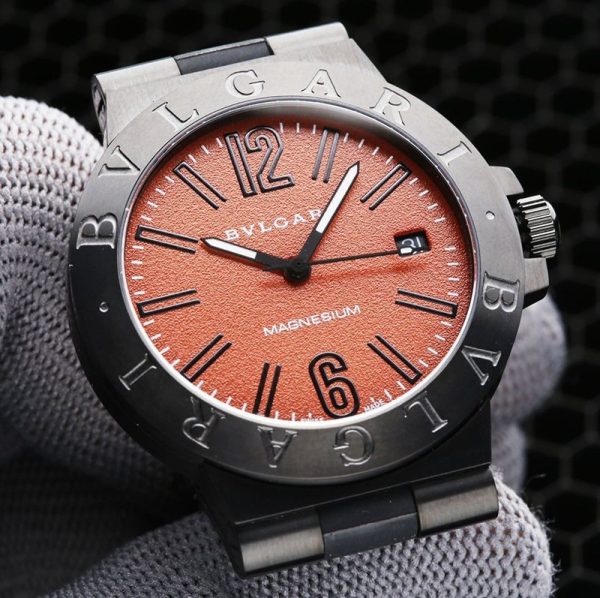 人気No1♪女子が選ぶ♪ブルガリ 時計 アルミニウムウォッチ コピー 39mm Buu45096 - 画像 (2)