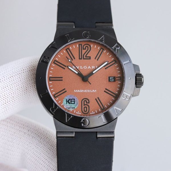 世界中で大人気♪ブルガリ 時計 スーパーコピー アルミニウムウォッチ 39mm 2色 Buu18937 - 画像 (4)
