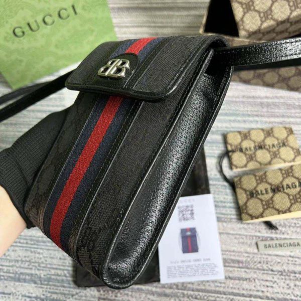 セール新作【バレンシアガ x グッチ】HACKER スマートフォン バッグ コピー キャンバス gup66080 - 画像 (6)