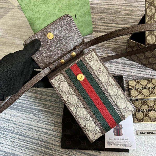 大人気!!新色【バレンシアガ x グッチ】HACKER スマートフォン バッグ スーパーコピー キャンバス guu09404 - 画像 (7)