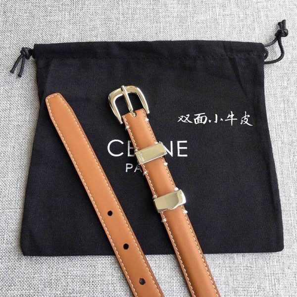 定番 ◆セリーヌ◆トリオンフ ベルト 偽物 タン ☆送料込み Ceh39634 - 画像 (4)