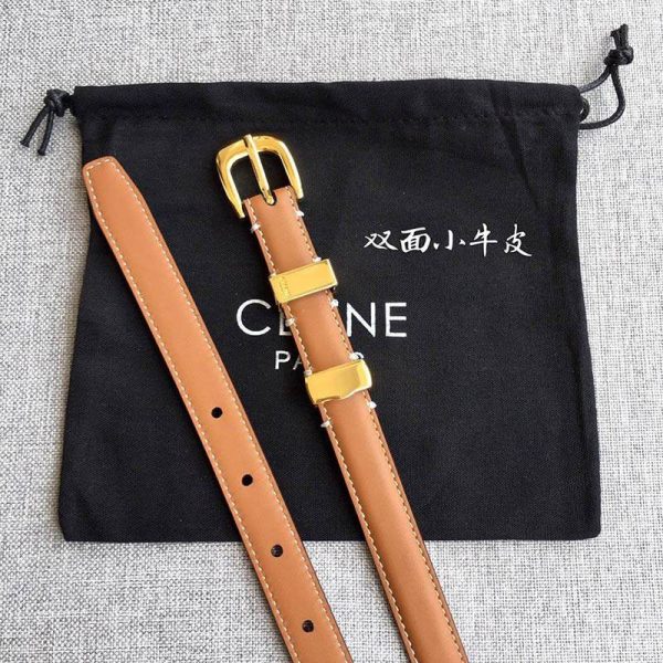 ★日本!!人気！セリーヌ コピー◆トリオンフ ベルト タン ☆送料込み Cew15869 - 画像 (4)