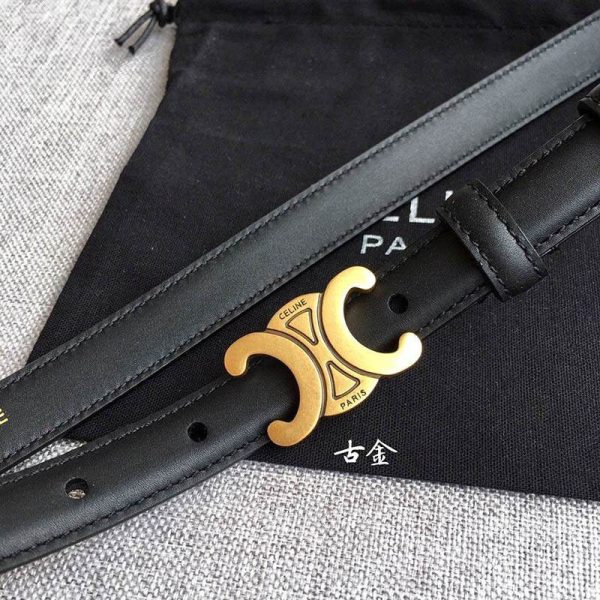 ☆超人気☆【セリーヌ】スモール マイヨン トリオンフ ベルト コピー カーフスキン Cey60554 - 画像 (3)