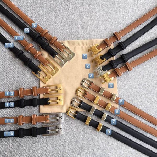 ☆超人気☆【セリーヌ】スモール マイヨン トリオンフ ベルト コピー カーフスキン Cey60554 - 画像 (8)