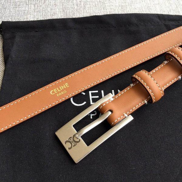 送料込【セリーヌ】トリオンフ ベルト コピー ナチュラルカーフスキン タン Cek48008 - 画像 (5)