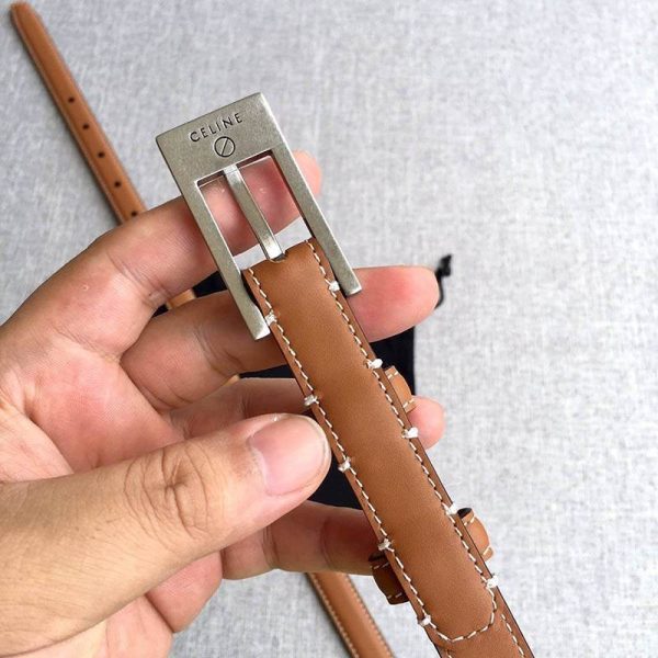送料込【セリーヌ】トリオンフ ベルト コピー ナチュラルカーフスキン タン Cek48008 - 画像 (7)
