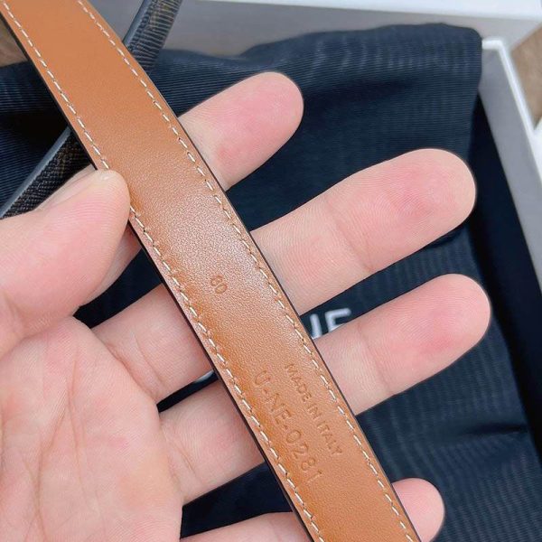 大人気！セリーヌ スモール 偽物 マイヨントリオンフバックル ベルト Cen59218 - 画像 (7)