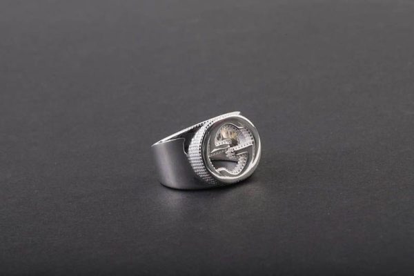 《大人気》グッチ/インターロッキングG シルバー リング コピー guq56968 - 画像 (2)