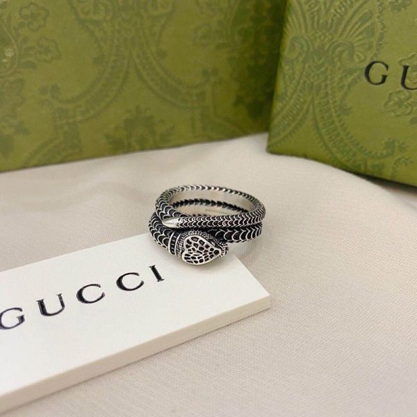 稀少 グッチ Garden silver snake スネーク リング コピー guy49069 - 画像 (6)