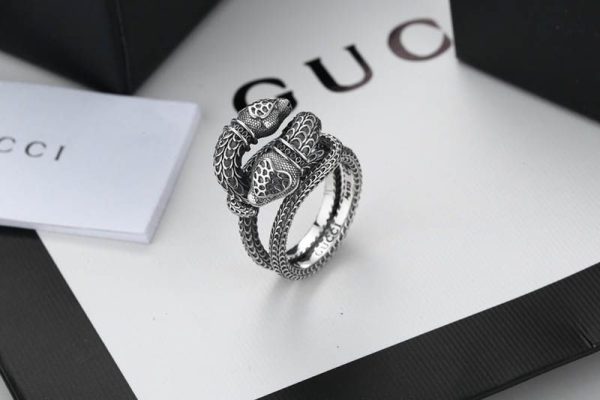 入手困難 グッチ Garden silver snake スネーク リング 偽物 gum92140 - 画像 (3)