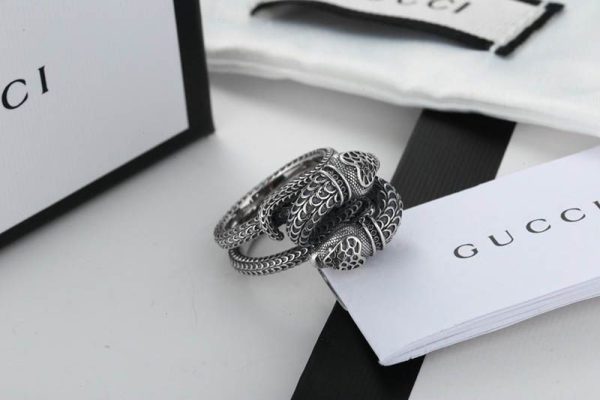 入手困難 グッチ Garden silver snake スネーク リング 偽物 gum92140 - 画像 (6)