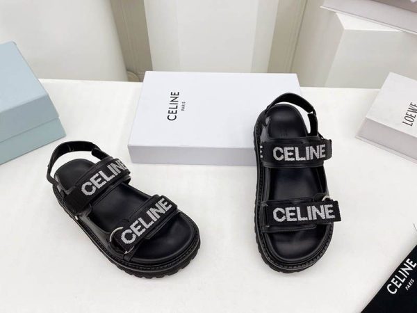 最安値挑戦 セリーヌ バルキー アウトドア サンダル カーフスキン Ceq77434 - 画像 (3)
