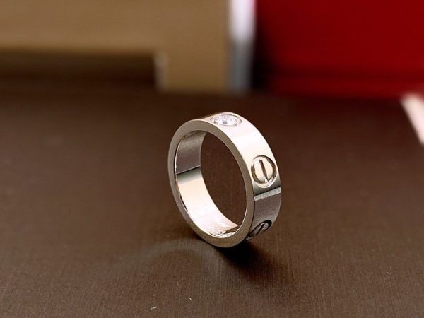 21-22AWカルティエ 偽物 LOVE リング、ダイヤモンド3個 3色 kaj78724 - 画像 (3)