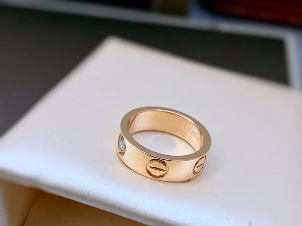 21-22AWカルティエ 偽物 LOVE リング、ダイヤモンド3個 3色 kaj78724 - 画像 (7)