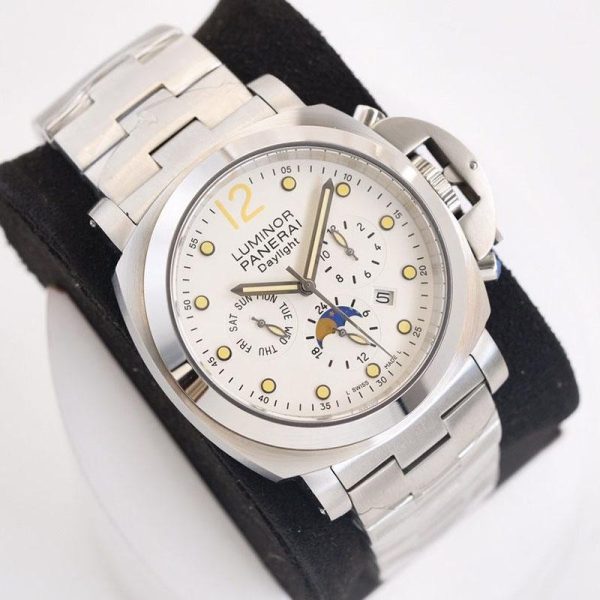 ★日本!!人気！パネライ ルミノール クロノグラフ デイライト 偽物 44mm 2色 pax97932 - 画像 (6)