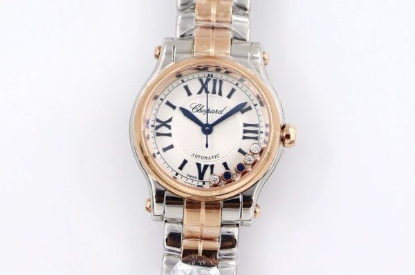 入手困難ショパール ハッピースポーツ 偽物 33MM sho03280 - 画像 (2)