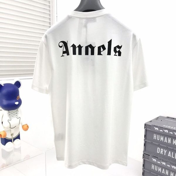 22AW新作モンクレール◆ブラック ロゴ コットン Tシャツ パロディ moo26915 - 画像 (2)