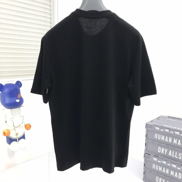 新作◆モンクレール◆ブラック ロゴ コットン Tシャツ パロディ moi25790 - 画像 (2)