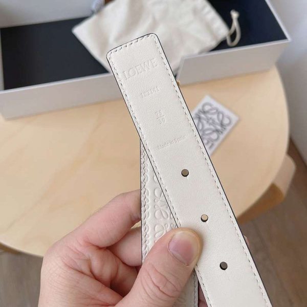 ☆超人気☆ロエベ カーフレザー アナグラムバックルリバーシブルベルト コピーN級品 3.0 cm lom09289 - 画像 (7)