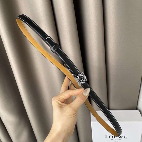 【ロエベ】カーフレザー アナグラム ベルト 偽物 1.5 cm【追跡付】 loh40148 - 画像 (3)