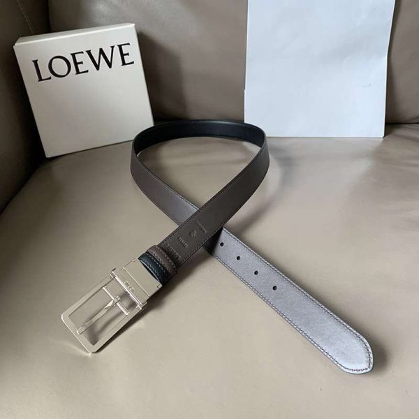 【ロエベ】カーフレザー アナグラムバックルリバーシブルベルト 送料込 loo43892 - 画像 (8)