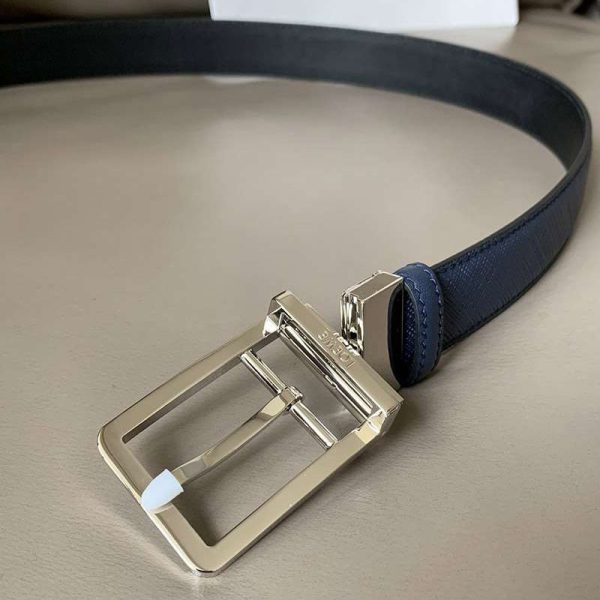 人気 高品質【ロエベ】カーフレザー アナグラムバックルリバーシブルベルト コピー loh34544 - 画像 (4)