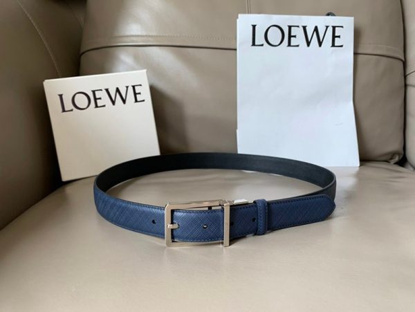 人気 高品質【ロエベ】カーフレザー アナグラムバックルリバーシブルベルト コピー loh34544 - 画像 (6)