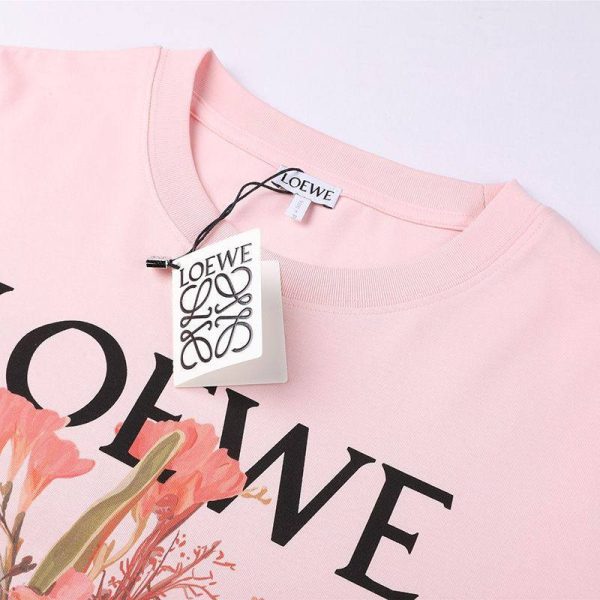 人気No1 ロエベ Tシャツコピー アナグラム ブローチプリント 半袖 loh07937 - 画像 (3)