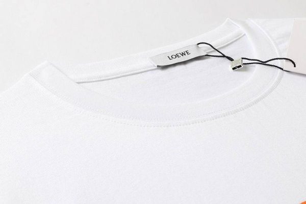 ★日本!!人気！ロエベ Tシャツ コピー ロゴプリントクルーネック半袖Tシャツ lom91740 - 画像 (8)
