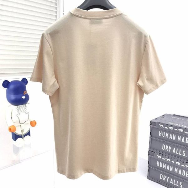 入手困難セリーヌ ルーズ Tシャツ 偽物 コットン ベージュ Cei46378 - 画像 (2)
