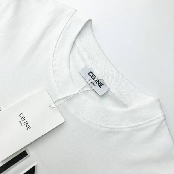 大人気!!新色セリーヌ ルーズ Tシャツ スーパーコピー コットン ホワイト Ced29756 - 画像 (3)