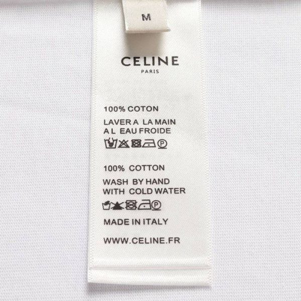 日本未入荷セリーヌ ルーズ Tシャツ 偽物 コットン ホワイト Cef32445 - 画像 (8)