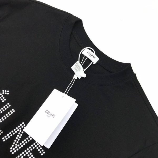 【日本未発売】セリーヌ ルーズ Tシャツ スーパーコピー コットン ブラック Cej89712 - 画像 (3)