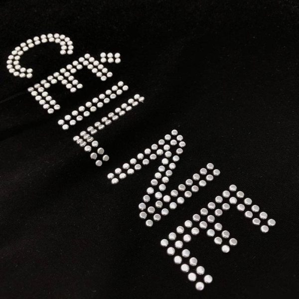 【日本未発売】セリーヌ ルーズ Tシャツ スーパーコピー コットン ブラック Cej89712 - 画像 (4)