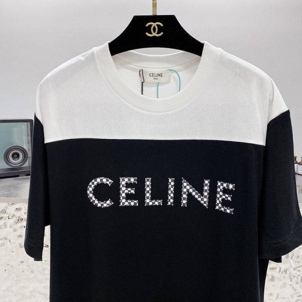 一目惚れ♪セリーヌ ルーズ Tシャツ 偽物 コットン Cef20479 - 画像 (5)