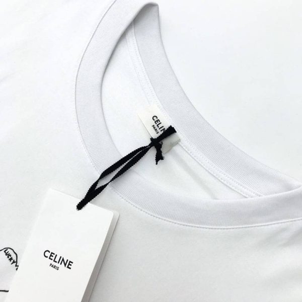 最安値挑戦セリーヌ アーティストプリント Tシャツ 偽物 / コットン ホワイト Cec87975 - 画像 (3)