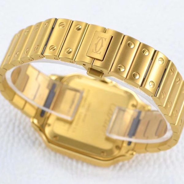 21-22AWカルティエ スーパーコピー サントス ドゥ カルティエ MM イエローゴールド kaj60722 - 画像 (9)