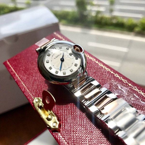 世界中で大人気♪カルティエ バロンブルー ２８ｍｍ 偽物 WE902030 - 画像 (5)
