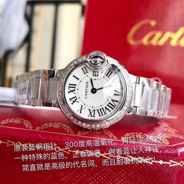☆超人気☆カルティエ バロンブルー ２８ｍｍ 偽物 W4BB0015 - 画像 (4)