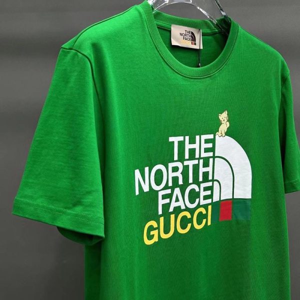 稀少グッチ x ノースフェイス スーパーコピー コラボ 半袖Tシャツ guk37972 - 画像 (3)