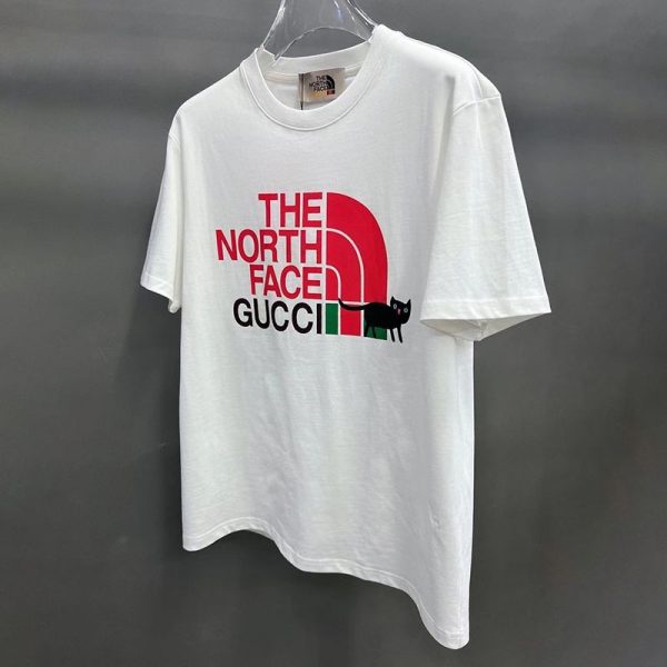 稀少【関送込】グッチ x ノースフェイス 偽物 コラボ 半袖Tシャツ gun12019 - 画像 (2)